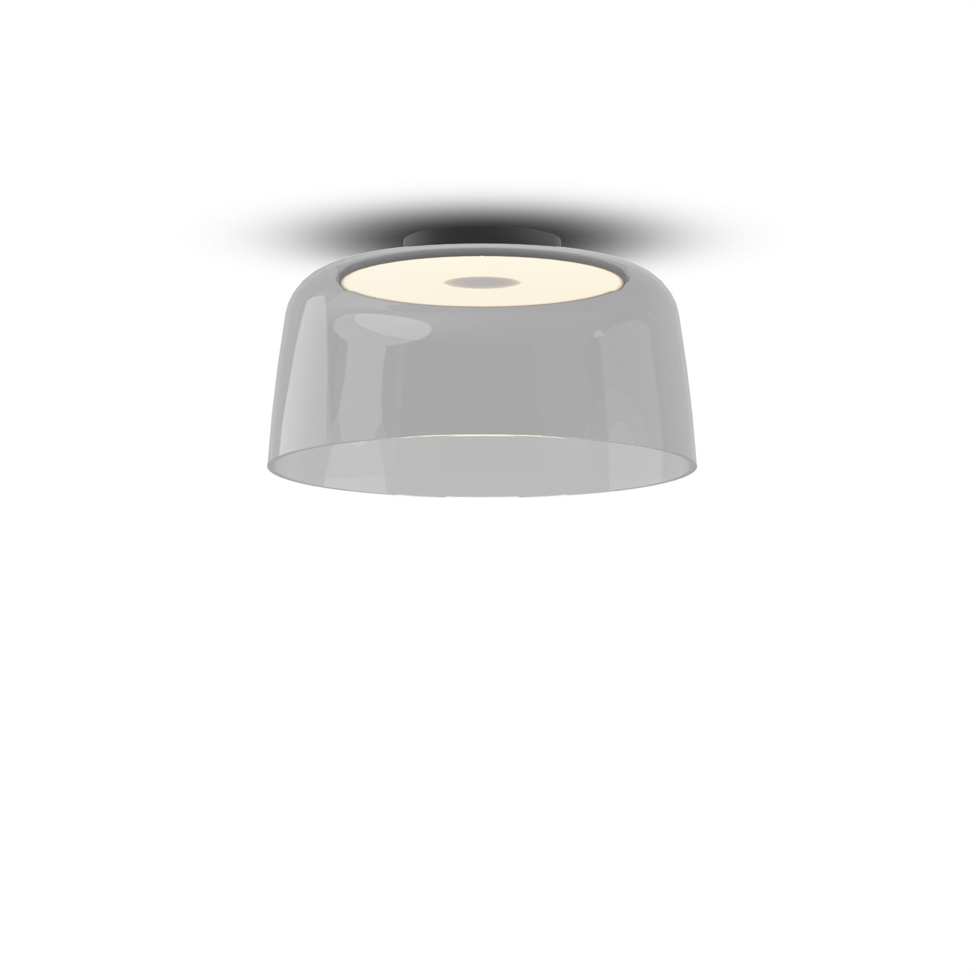 Yurei LED 14 inch Matte Black Pendant Ceiling Light in Acrylic Clear